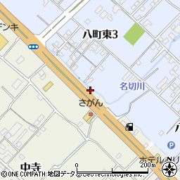 愛媛県今治市中寺256周辺の地図