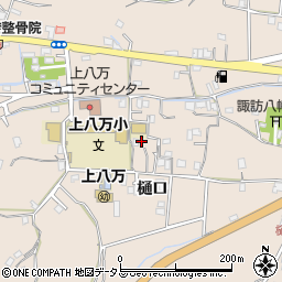 徳島県徳島市上八万町樋口48周辺の地図