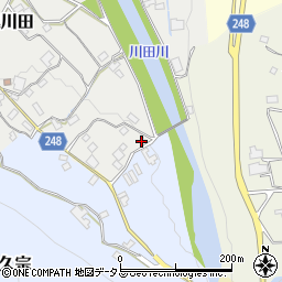 徳島県吉野川市山川町奥川田3-3周辺の地図