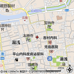 和歌山県有田郡湯浅町湯浅572-3周辺の地図