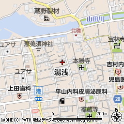 和歌山県有田郡湯浅町湯浅215周辺の地図