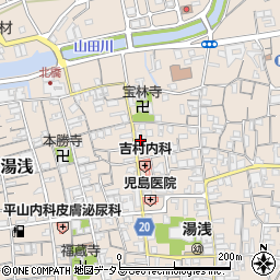 和歌山県有田郡湯浅町湯浅693周辺の地図