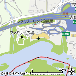 吉野川オアシス　農産物直売所周辺の地図