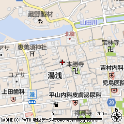 和歌山県有田郡湯浅町湯浅406周辺の地図