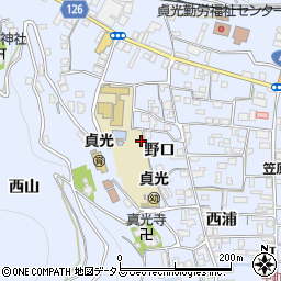 徳島県美馬郡つるぎ町貞光野口周辺の地図
