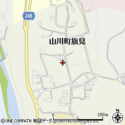 徳島県吉野川市山川町旗見121周辺の地図