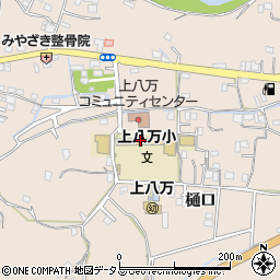徳島県徳島市上八万町樋口52周辺の地図