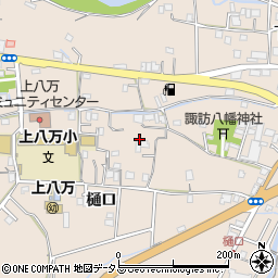 徳島県徳島市上八万町樋口33周辺の地図