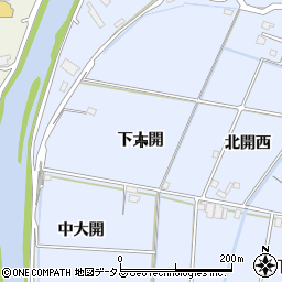 徳島県徳島市雑賀町下大開周辺の地図
