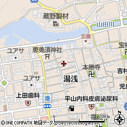 和歌山県有田郡湯浅町湯浅208周辺の地図