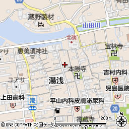 和歌山県有田郡湯浅町湯浅407周辺の地図
