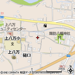 徳島県徳島市上八万町樋口32周辺の地図