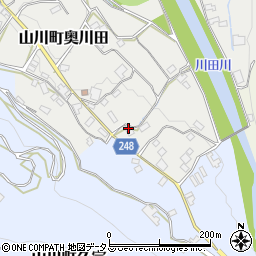徳島県吉野川市山川町奥川田26周辺の地図