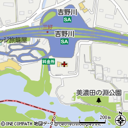セブンイレブン徳島道吉野川ＳＡ下り店周辺の地図