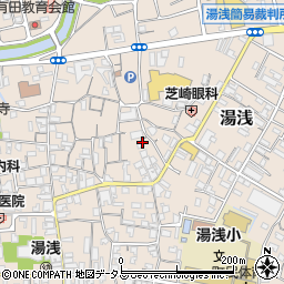 和歌山県有田郡湯浅町湯浅周辺の地図