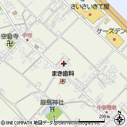 愛媛県今治市中寺320周辺の地図
