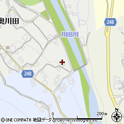 徳島県吉野川市山川町奥川田43周辺の地図