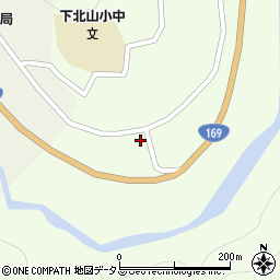 奈良県広域消防組合　吉野消防署北山分署周辺の地図