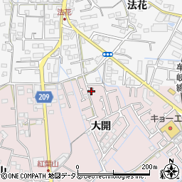 徳島県徳島市大谷町大開46周辺の地図