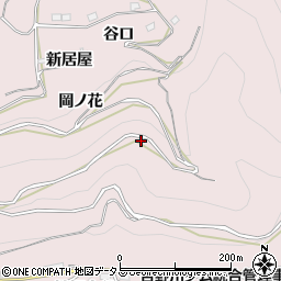徳島県三好市池田町西山下谷周辺の地図