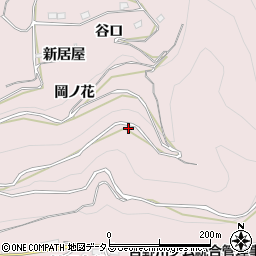 徳島県三好市池田町西山（下谷）周辺の地図