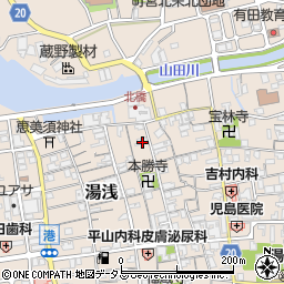 和歌山県有田郡湯浅町湯浅418周辺の地図