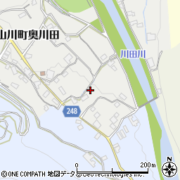 徳島県吉野川市山川町奥川田30周辺の地図