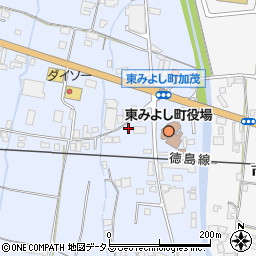 徳島信用金庫三加茂支店周辺の地図