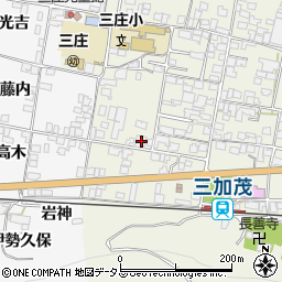 徳島県三好郡東みよし町中庄1148周辺の地図