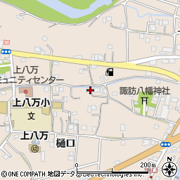 徳島県徳島市上八万町樋口29周辺の地図