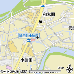 徳島県徳島市論田町大江周辺の地図