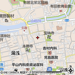 和歌山県有田郡湯浅町湯浅553周辺の地図
