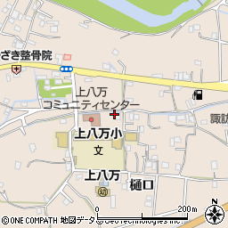 徳島県徳島市上八万町樋口64周辺の地図