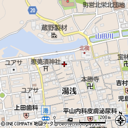 和歌山県有田郡湯浅町湯浅55周辺の地図