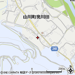 徳島県吉野川市山川町奥川田214周辺の地図