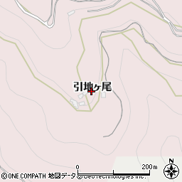 徳島県三好市池田町西山（引地ヶ尾）周辺の地図