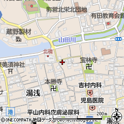 和歌山県有田郡湯浅町湯浅45周辺の地図