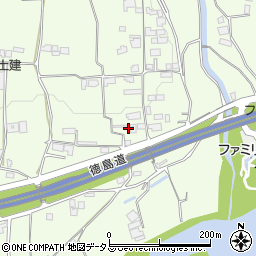 徳島県三好郡東みよし町昼間386周辺の地図