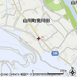 徳島県吉野川市山川町奥川田173周辺の地図