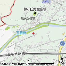 山口県下松市末武上緑ケ丘周辺の地図