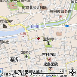 和歌山県有田郡湯浅町湯浅40周辺の地図