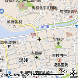 和歌山県有田郡湯浅町湯浅20周辺の地図