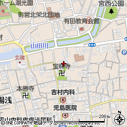 和歌山県有田郡湯浅町湯浅709-1周辺の地図