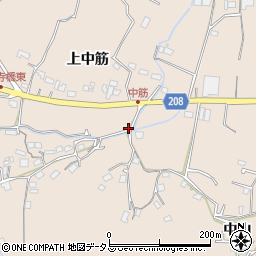 徳島県徳島市上八万町上中筋717周辺の地図