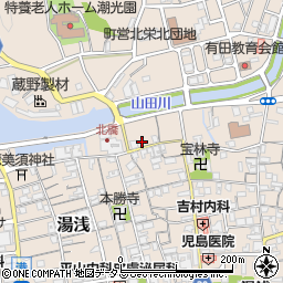 和歌山県有田郡湯浅町湯浅21-1周辺の地図