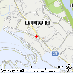 徳島県吉野川市山川町奥川田171周辺の地図