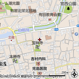 和歌山県有田郡湯浅町湯浅708周辺の地図