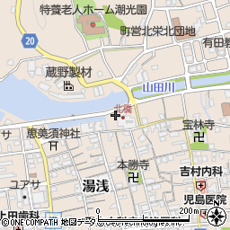 和歌山県有田郡湯浅町湯浅17-18周辺の地図