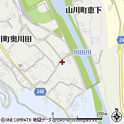 徳島県吉野川市山川町奥川田63周辺の地図