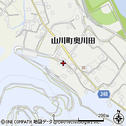 徳島県吉野川市山川町奥川田218-1周辺の地図